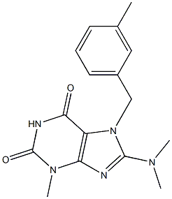 8-(dimethylamino)-3-methyl-7-[(3-methylphenyl)methyl]-3,7-dihydro-1H-purine-2,6-dione|