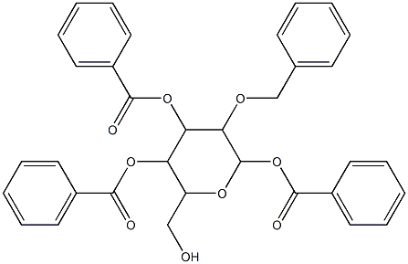 4,6-bis(benzoyloxy)-5-(benzyloxy)-2-(hydroxymethyl)tetrahydro-2H-pyran-3-yl benzoate