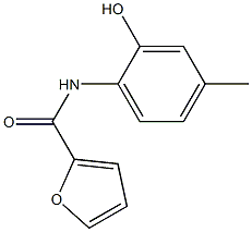 N-(2-hydroxy-4-methylphenyl)-2-furamide 化学構造式