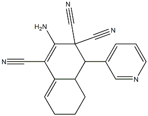  2-amino-4-(3-pyridinyl)-4a,5,6,7-tetrahydro-1,3,3(4H)-naphthalenetricarbonitrile