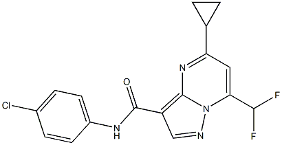 N-(4-chlorophenyl)-5-cyclopropyl-7-(difluoromethyl)pyrazolo[1,5-a]pyrimidine-3-carboxamide