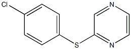 4-chlorophenyl 2-pyrazinyl sulfide Structure