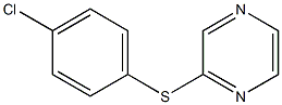 4-chlorophenyl 2-pyrazinyl sulfide,,结构式