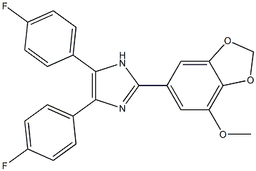 4,5-bis(4-fluorophenyl)-2-(7-methoxy-1,3-benzodioxol-5-yl)-1H-imidazole