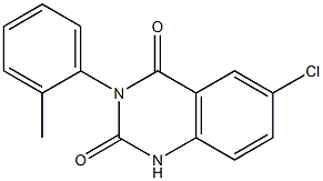 6-chloro-3-(2-methylphenyl)-2,4(1H,3H)-quinazolinedione