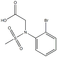  [2-bromo(methylsulfonyl)anilino]acetic acid