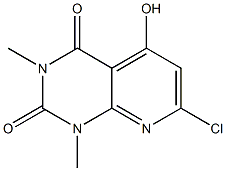 7-chloro-5-hydroxy-1,3-dimethylpyrido[2,3-d]pyrimidine-2,4(1H,3H)-dione Structure