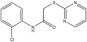 N-(2-chlorophenyl)-2-(2-pyrimidinylsulfanyl)acetamide Struktur
