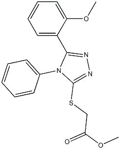 methyl {[5-(2-methoxyphenyl)-4-phenyl-4H-1,2,4-triazol-3-yl]sulfanyl}acetate Structure