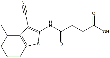 4-[(3-cyano-4-methyl-4,5,6,7-tetrahydro-1-benzothien-2-yl)amino]-4-oxobutanoic acid|