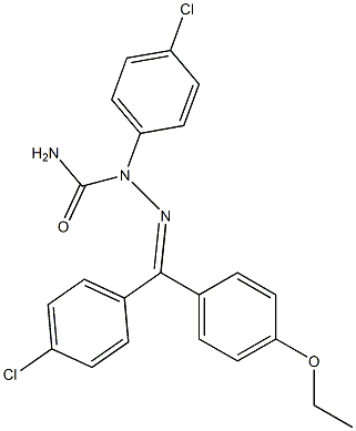 (4-chlorophenyl)(4-ethoxyphenyl)methanone N-(4-chlorophenyl)semicarbazone Structure