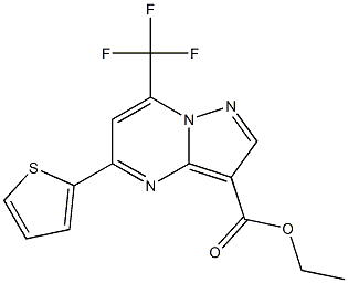 ethyl 5-(2-thienyl)-7-(trifluoromethyl)pyrazolo[1,5-a]pyrimidine-3-carboxylate|