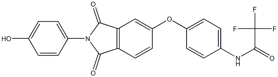 2,2,2-trifluoro-N-(4-{[2-(4-hydroxyphenyl)-1,3-dioxo-2,3-dihydro-1H-isoindol-5-yl]oxy}phenyl)acetamide