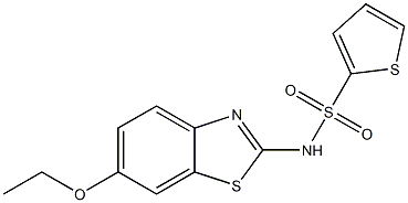 N-(6-ethoxy-1,3-benzothiazol-2-yl)-2-thiophenesulfonamide Structure