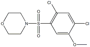 2,4-dichloro-5-(4-morpholinylsulfonyl)phenyl methyl ether Structure