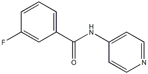 3-fluoro-N-(4-pyridinyl)benzamide 结构式