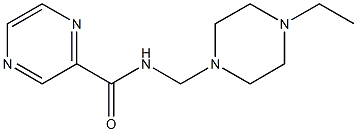 N-[(4-ethyl-1-piperazinyl)methyl]-2-pyrazinecarboxamide Structure