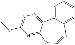 3-(methylsulfanyl)[1,2,4]triazino[5,6-d][3,1]benzoxazepine Structure