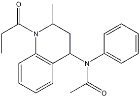 N-(2-methyl-1-propionyl-1,2,3,4-tetrahydroquinolin-4-yl)-N-phenylacetamide