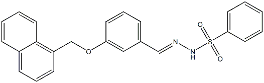 N'-[3-(1-naphthylmethoxy)benzylidene]benzenesulfonohydrazide Structure