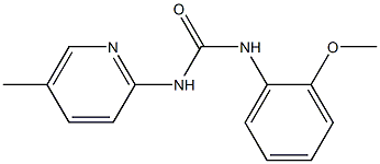 N-(2-methoxyphenyl)-N'-(5-methylpyridin-2-yl)urea Structure