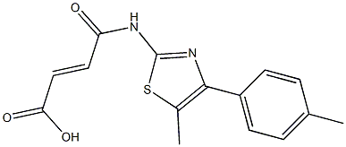 4-{[5-methyl-4-(4-methylphenyl)-1,3-thiazol-2-yl]amino}-4-oxo-2-butenoic acid Structure