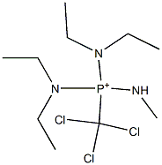 bis(diethylamino)(methylamino)(trichloromethyl)phosphonium|