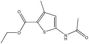 ethyl 5-(acetylamino)-3-methyl-2-thiophenecarboxylate,,结构式