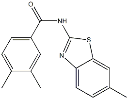 3,4-dimethyl-N-(6-methyl-1,3-benzothiazol-2-yl)benzamide