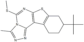 9-tert-butyl-3-methyl-5-(methylsulfanyl)-8,9,10,11-tetrahydro[1]benzothieno[3,2-e][1,2,4]triazolo[4,3-c]pyrimidine|