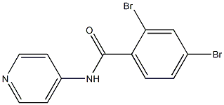 2,4-dibromo-N-(4-pyridinyl)benzamide,,结构式