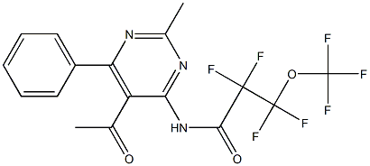 N-(5-acetyl-2-methyl-6-phenyl-4-pyrimidinyl)-2,2,3,3-tetrafluoro-3-(trifluoromethoxy)propanamide