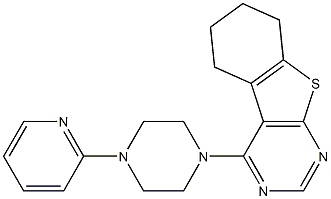 4-[4-(2-pyridinyl)-1-piperazinyl]-5,6,7,8-tetrahydro[1]benzothieno[2,3-d]pyrimidine|