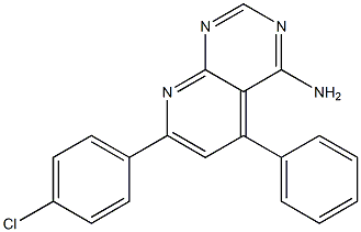 7-(4-chlorophenyl)-5-phenylpyrido[2,3-d]pyrimidin-4-ylamine Structure