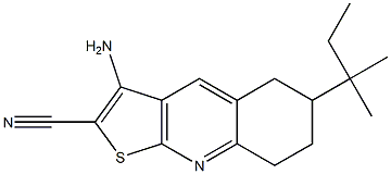 3-amino-6-tert-pentyl-5,6,7,8-tetrahydrothieno[2,3-b]quinoline-2-carbonitrile