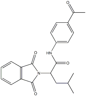 N-(4-acetylphenyl)-2-(1,3-dioxo-1,3-dihydro-2H-isoindol-2-yl)-4-methylpentanamide|