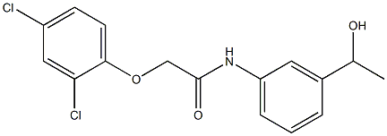 2-(2,4-dichlorophenoxy)-N-[3-(1-hydroxyethyl)phenyl]acetamide Structure