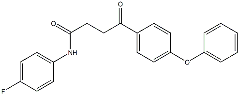 N-(4-fluorophenyl)-4-oxo-4-(4-phenoxyphenyl)butanamide 结构式