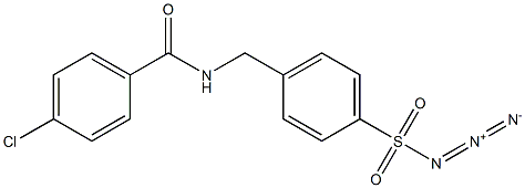 4-{[(4-chlorobenzoyl)amino]methyl}benzenesulfonyl azide,,结构式