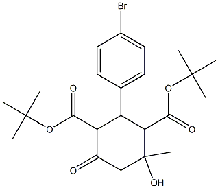  di(tert-butyl) 2-(4-bromophenyl)-4-hydroxy-4-methyl-6-oxo-1,3-cyclohexanedicarboxylate