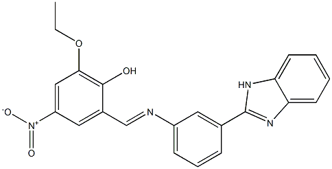2-({[3-(1H-benzimidazol-2-yl)phenyl]imino}methyl)-6-ethoxy-4-nitrophenol
