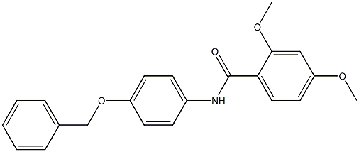 N-[4-(benzyloxy)phenyl]-2,4-dimethoxybenzamide Struktur