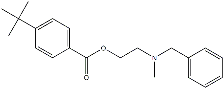 2-[benzyl(methyl)amino]ethyl 4-tert-butylbenzoate 化学構造式