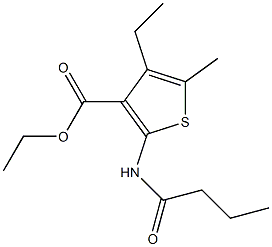 ethyl 2-(butyrylamino)-4-ethyl-5-methyl-3-thiophenecarboxylate