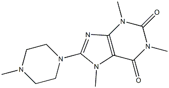 1,3,7-trimethyl-8-(4-methyl-1-piperazinyl)-3,7-dihydro-1H-purine-2,6-dione