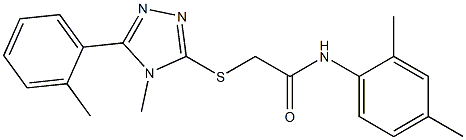 N-(2,4-dimethylphenyl)-2-{[4-methyl-5-(2-methylphenyl)-4H-1,2,4-triazol-3-yl]sulfanyl}acetamide