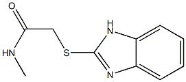 2-(1H-benzimidazol-2-ylsulfanyl)-N-methylacetamide Structure