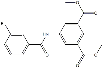 dimethyl 5-[(3-bromobenzoyl)amino]isophthalate Structure