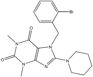  7-(2-bromobenzyl)-1,3-dimethyl-8-(1-piperidinyl)-3,7-dihydro-1H-purine-2,6-dione