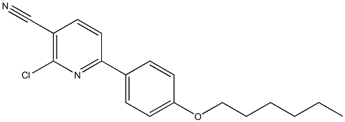 2-chloro-6-[4-(hexyloxy)phenyl]nicotinonitrile Structure